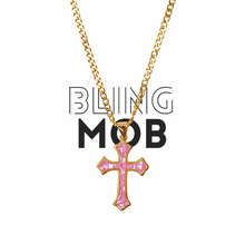 Load image into Gallery viewer, Santina Goldfilled Cross - Pink