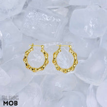 Load image into Gallery viewer, GoldFilled Bamboo Mini Hoop