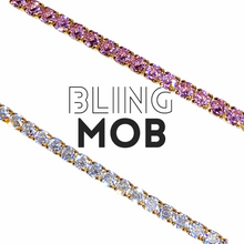 Load image into Gallery viewer, tennis chains pink and silver