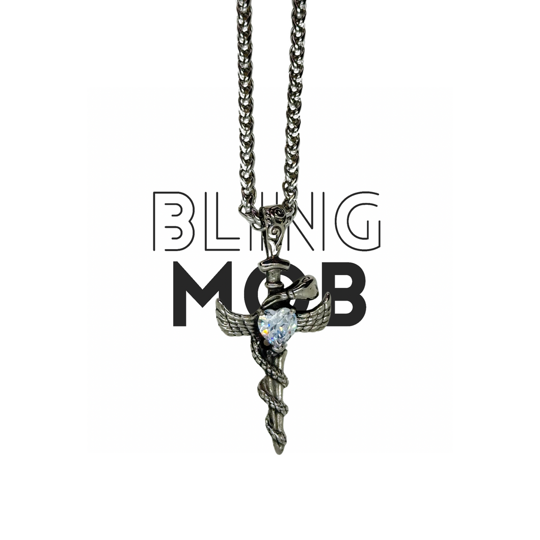 Joan Cross Stainless Steel Necklace