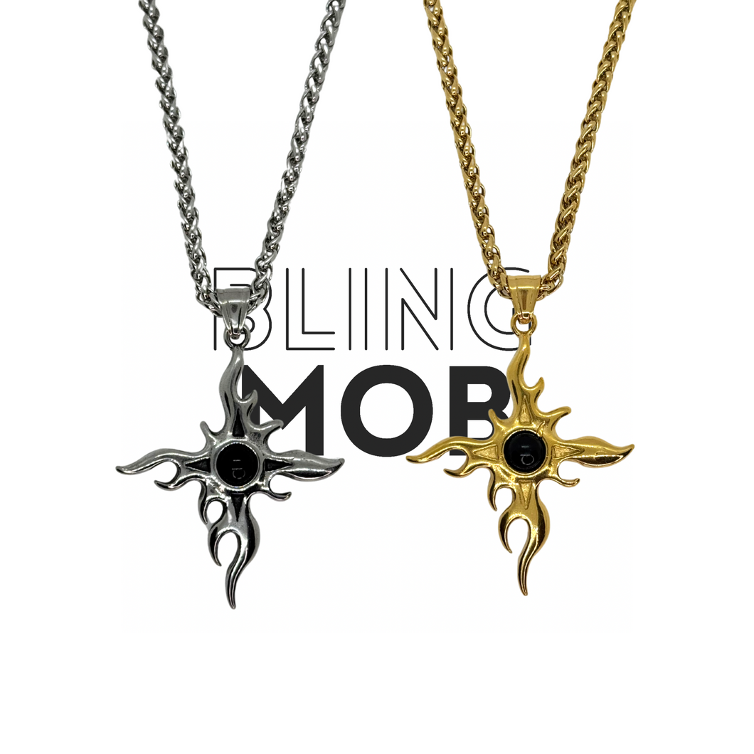 Helios Stainless Steel Necklace