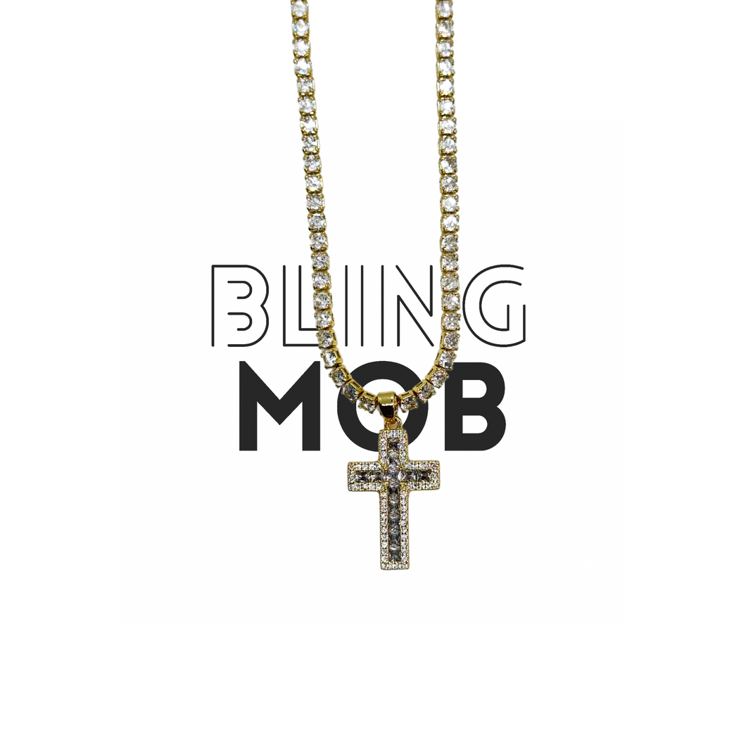 Don Cross Bling Necklace