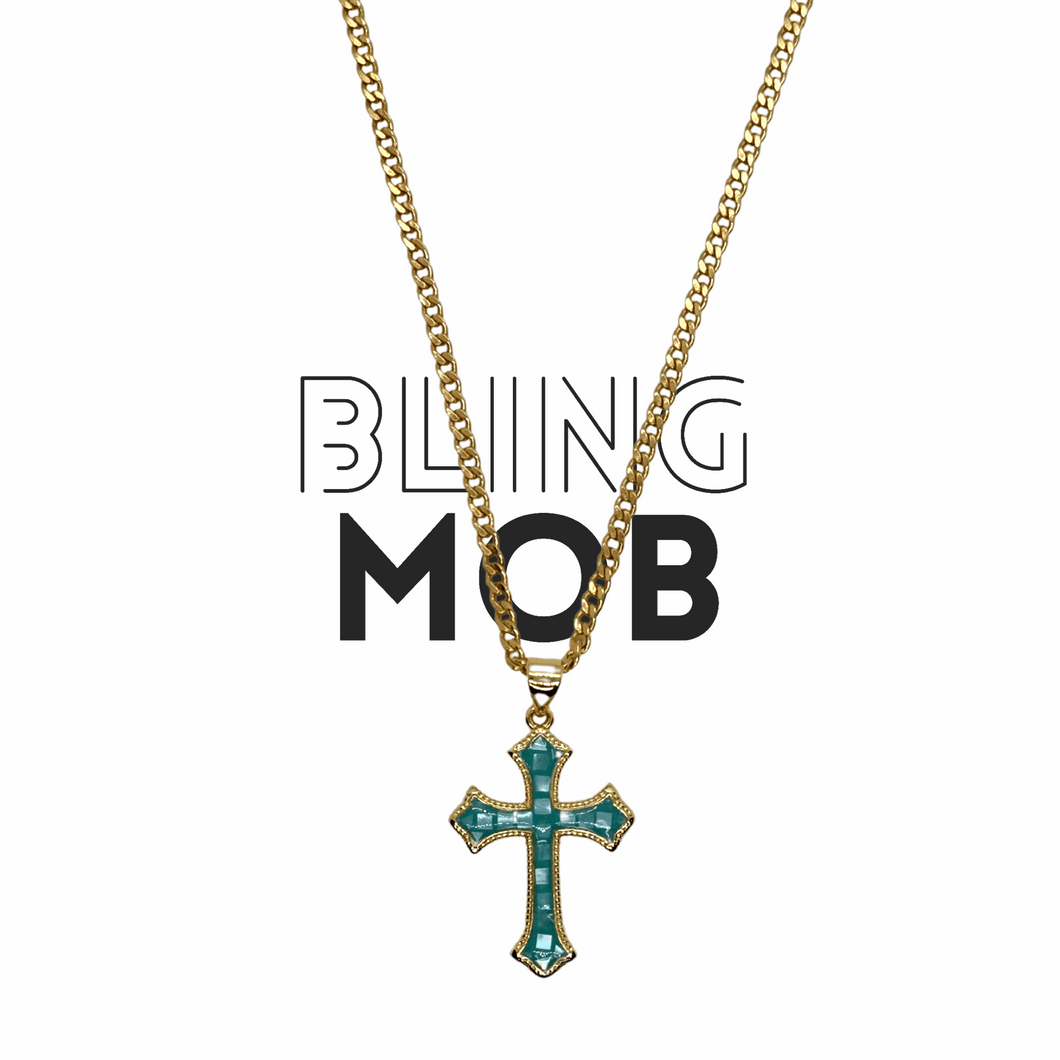 blur cross necklace