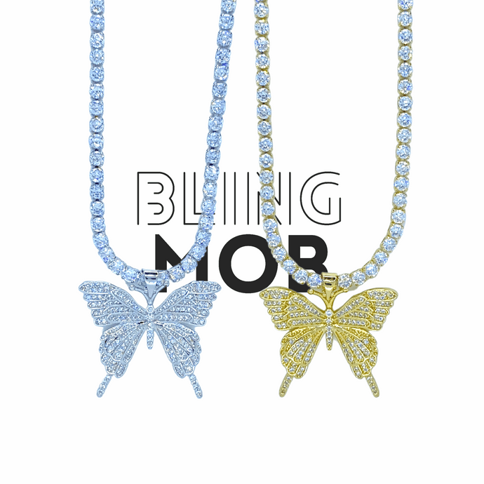 butterfly bling chain