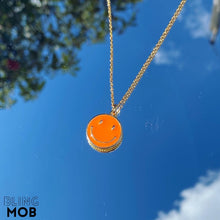 Load image into Gallery viewer, Smiley Goldfilled Necklace - Orange
